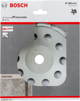 Bosch Zubehör Diamantschleiftopf Std. Beton 180 - 2608601575