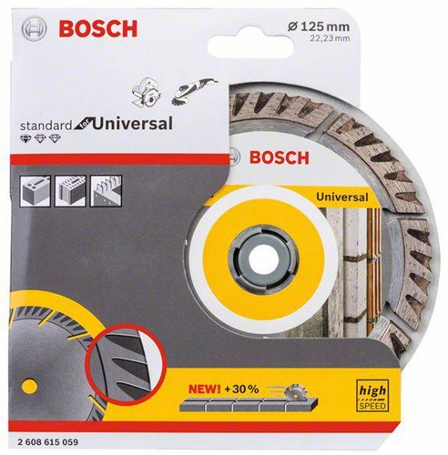 Bosch Zubehör Diamantscheibe Standard für Universal 125 mm – 2608615059