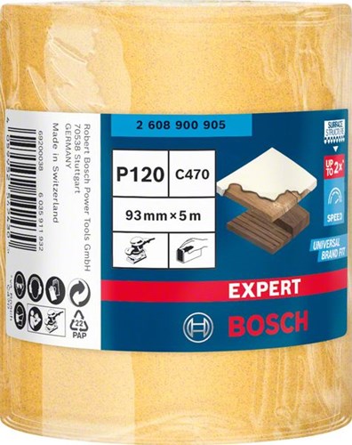 Bosch accessoires bosch expert c470 schuurpapierrol voor handschuren 93 mm x 5 m g ...