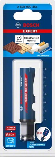Bosch accessoires expert baumaterial gatzaag 19 x 60 mm – 1 stuk(s) – 2608900451