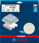 Bosch accessoires bosch accessories 2608901637 schuurnet voor wand- en plafondschuurmachine korrelgrootte (num) 120 (ø) 225 mm 5 stuk(s)