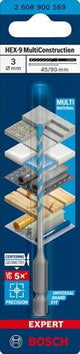 Bosch Zubehör Expert Multiconstruction Sechskant-9 Bohrloch 3 x 45 x 90 mm – 1 Stück(e) – 2608900569