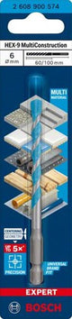 Bosch Accessories Expert Multiconstruction Hex-9 Bohrer 6 x 60 x 100 mm – 1 Stück – 2608900574