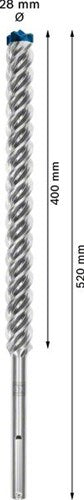 Bosch Zubehör Expert SDS Max-8x Bohrhammer 28 x 400 x 520 mm – 1 Stück – 2608900248