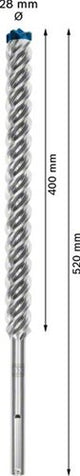 Bosch Zubehör Expert SDS Max-8x Bohrhammer 28 x 400 x 520 mm – 1 Stück – 2608900248