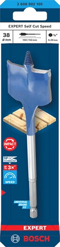 Bosch Zubehör Expert Speed ​​Drill Selbstschnittgeschwindigkeit | Sechskantschaft | 38 x 152 mm – 2608902105