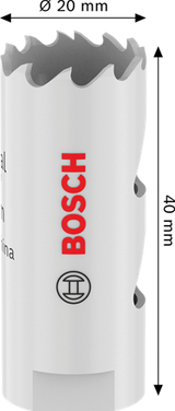 Bosch accessoires gatzaag met schroefdraad voor meerdere materialen | 20 x 40 mm - 2608594562