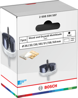 Bosch accessoires gatzaagset voor hout en gipsplaat | 26; 32; 39; 45; 51; 58; 64 x 18,5 mm - 2608594507