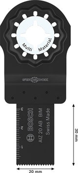 Bosch Zubehör Multimaterial-Sägeblatt AIZ 20 Ab | Starlock | 20x30mm - 2608669251