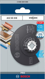 Bosch Zubehör Pro Acz 85 Eib Multitool Sägeblatt | 85 mm – 2608669086