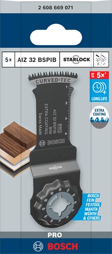 Bosch accessoires pro aiz 32 bspib invalzaagblad | 32 x 50 mm | 5 stuks - 2608669071