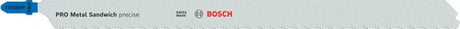 Bosch Zubehör Pro Metal Sandwich T1018AFP Stichsägeblätter | 250mm | 5 Stück - 2608655115