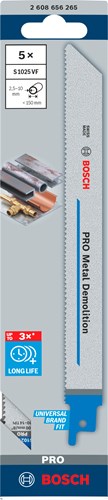 Bosch Zubehör Säbelsägeblatt S 1025 VF 200 x 10 14 | 5 Stück - 2608656265