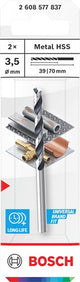Bosch accessoires spiraalboor hss pointteq | 3,5 mm | 2 stuks - 2608577837