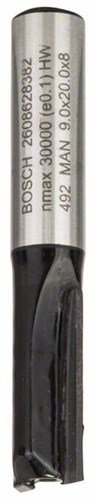 Bosch Zubehör Schaftfräser 8 mm, D1 9 mm, L 20 mm, G 51 mm 1. – 2608628382