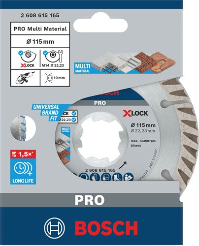 Bosch Zubehör 2608615165 Diamant-Trennscheibe Durchmesser 115 mm 1 Stück
