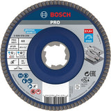 Bosch Zubehör X-Lock Fächerscheibe Best for Metal gerade, Kunststoff, ø125mm, G 60, x571 – 1 Stück – 2608619210