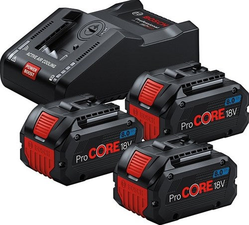 Bosch blau 3 x procore18v 8.0ah + 1 x gal 18v-160 | Batteriesatz - 0615a5004y