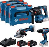 Bosch Blue Battery Toolkit 3 Toolkit 18 V (2x GBA 18 V 5,0 Ah, Ladegerät Gal 18 V-40, GSR 18 V-65, GBH 18 V-22, GWS 18 V-8) – 0615a5009g