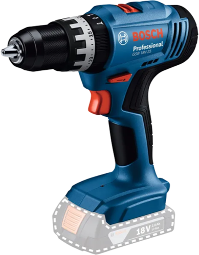 Bosch blaues Kombinationsset 18 V GSB 18 V-25 Akku-Schlagbohrmaschine + GBH 18 V-18 Bohrhammer + 1 x 2,0 Ah + Gal 18 V-20 – 0615a5007p