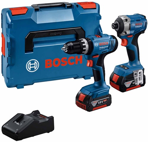 Bosch blau | Kombipaket | gsb 18v-25 + gdx 18v-285 | 2 x 4,0 Ah + Ladegerät | in L-Boxx 136 - 0615a5008d
