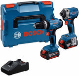 Bosch blau | Kombipaket | gsb 18v-25 + gdx 18v-285 | 2 x 4,0 Ah + Ladegerät | in L-Boxx 136 - 0615a5008d
