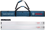 Bosch blaue FSN-Tasche + 2x FSN 1600-Führungsschiene + FSN-Blatt-Kupplungsstück – 0615990EE8