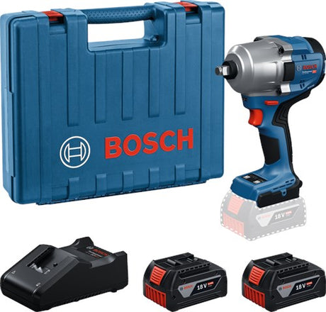 Bosch Blue GDS 18V-780 Akku-Schlagschrauber | 2x GBA 18v 5,0 Ah und Ladegerät gal 18v-40 - 06019p4021