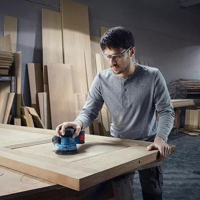 Bosch Blue Gex 185-Li Professional | Akku-Exzenterschleifer | 18v | Körper | ohne Akkus, Ladegeräte | im Karton - 06013a5020