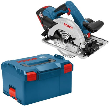 Bosch Blue GKS 18V-57 G professionelle Akku-Kreissäge | 5,0 Ah Li-Ion | in L-Boxx - 06016a2100