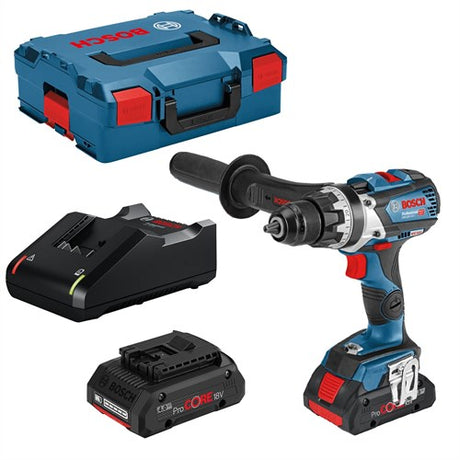 Bosch blauw bosch professional gsr 18v-110 c accu schroefboormachine 18v 4.0ah in l-boxx - 06019g010a