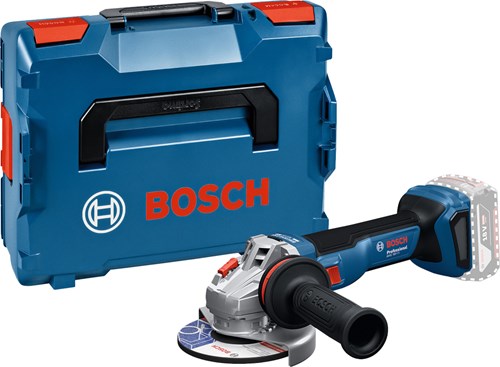 Bosch Blue GWS 18V-11 Akku-Winkelschleifer | 125mm | ohne Batterien und Ladegerät in L-Boxx – 06019n4102