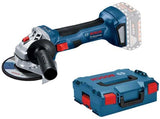 Bosch Blue GWS 18V-7 Professional 18V Akku-Winkelschleifer Solo in L-Boxx | ohne Batterien und Ladegerät - 06019h9002