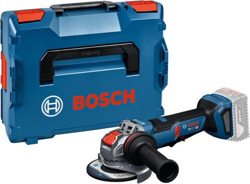 Bosch Blue GWX 18V-11 PS professioneller Akku-Winkelschleifer | x-lock | 125mm | ohne Akkus und Ladegerät in L-Boxx - 06019n4400