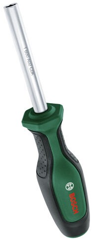 Bosch Ratschenschraubendreher mit grünem Bit + 12 Bits – 1600a032v0