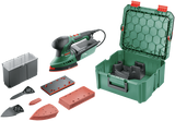 Bosch groen psm 200 aes | multischuurmachine + systembox | 200w | incl. accessoires