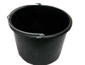 Bouwemmer 12ltr zwart