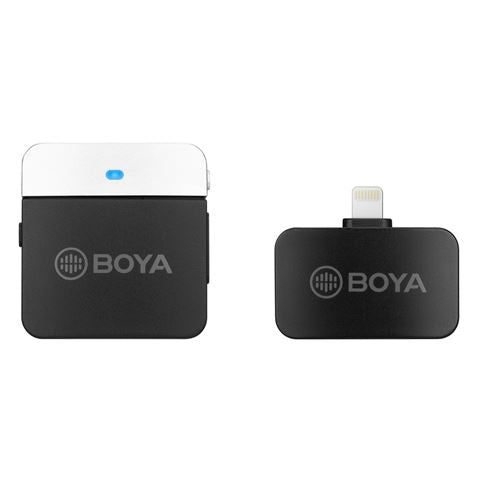 Boya 2.4 GHz Daspeld Micrófono inalámbrico By-M1LV-D para iOS