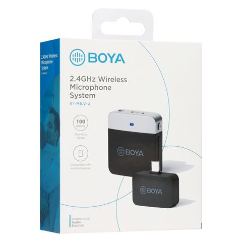 Boya 2,4 GHz Daspeldmikrofon Wireless BY-M1LV-U für USB-C