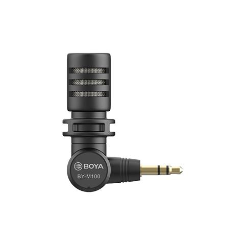 Boya mini microphone condenseur BY-M110 pour 3,5 mm TRR