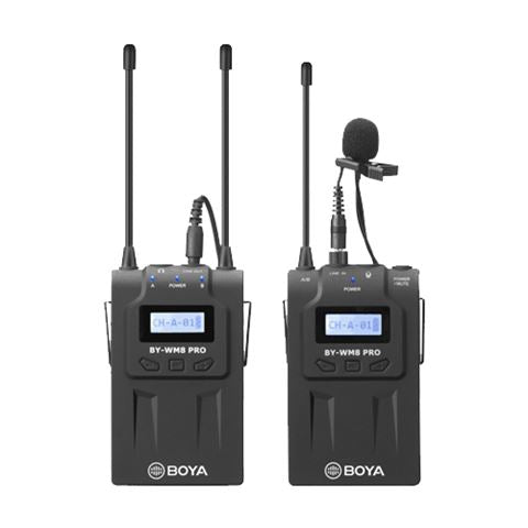 Duo Boya UHF Microfono Lavalier Wireless By-WM8 Pro-K1