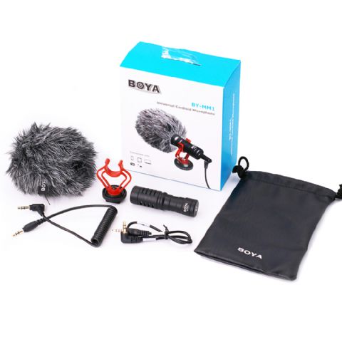 Boya Universal Compact Shotgun Tour microphone by-MM1