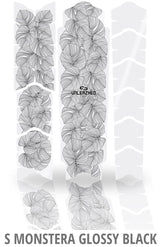 Unleazhed frame protection film monstera black glossy