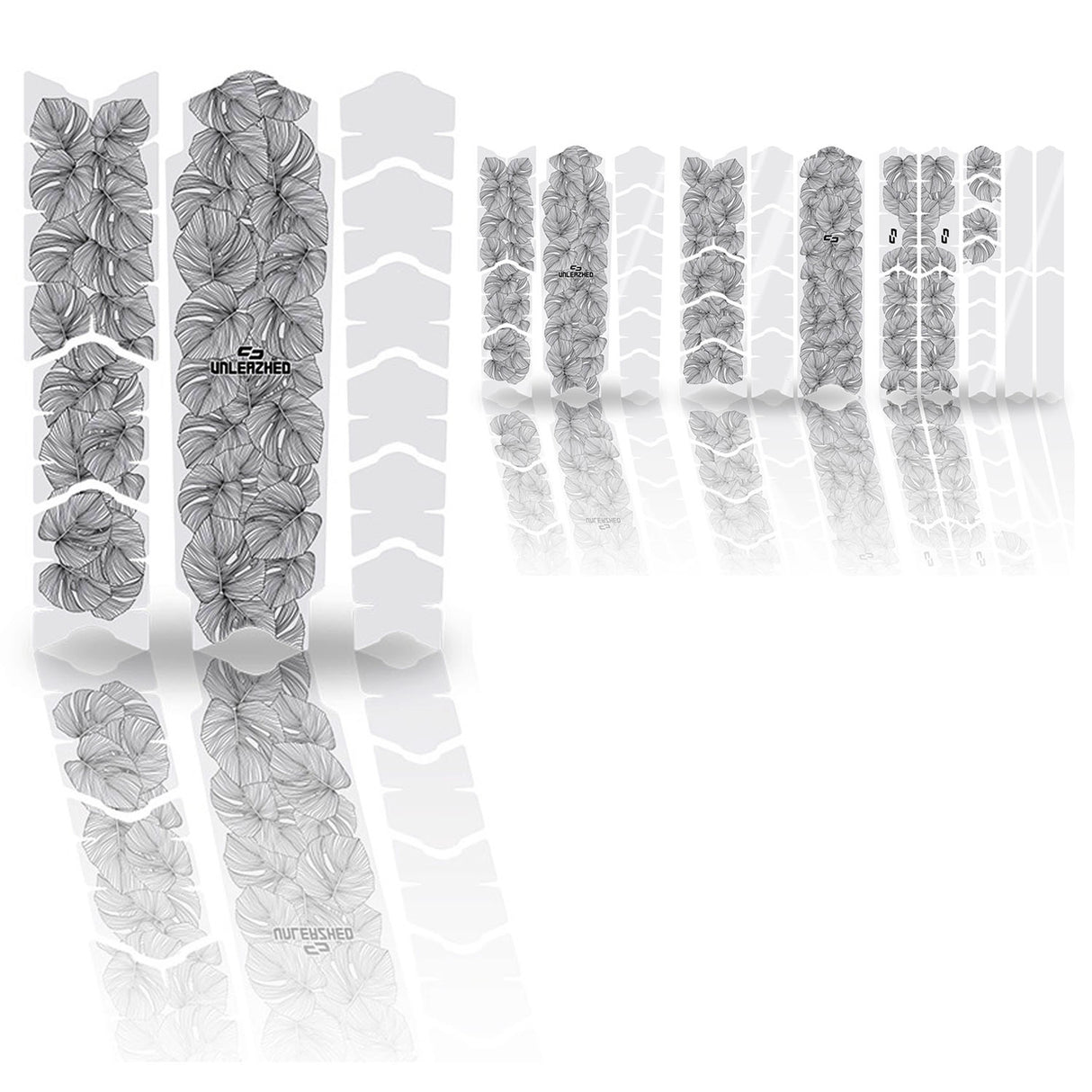 Unleazed Rahmenschutzfolie Monstera weiß glänzend
