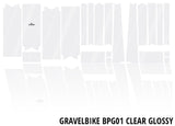 Unleazhed unscratch - gravelbike frame protection film bpg01 clear