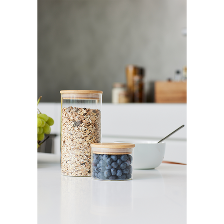 Brabantia pure Vorratsdose 350 ml Glas | 6 Stück