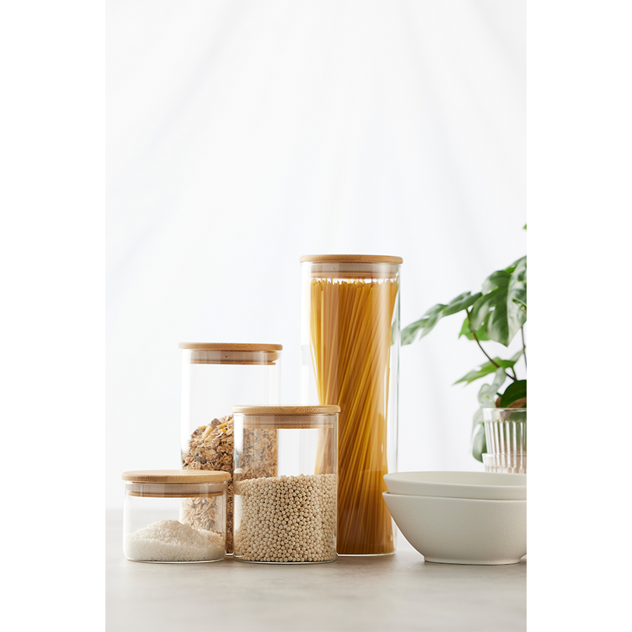 Brabantia pure Vorratsdose 350 ml Glas | 6 Stück