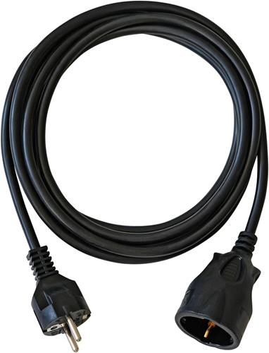 Brennerstuhl Kunststoffkabel schwarz 3m h05vv-f 3g1,5 - 1162180