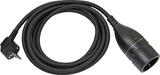NGK Brennerstuhl hochwertiges Netzteil mit Drehschalter und Textilmantel 3m H05VV-F 3G1,5 schwarz - 1161830010