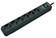 Brennerstuhl eco-line 13500a +Überspannungsschutz 6x Steckdose (Anthrazit, 1159700015, für 6 Stecker)